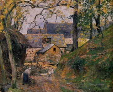 Granja en Montfoucault 1874 Camille Pissarro Pinturas al óleo
